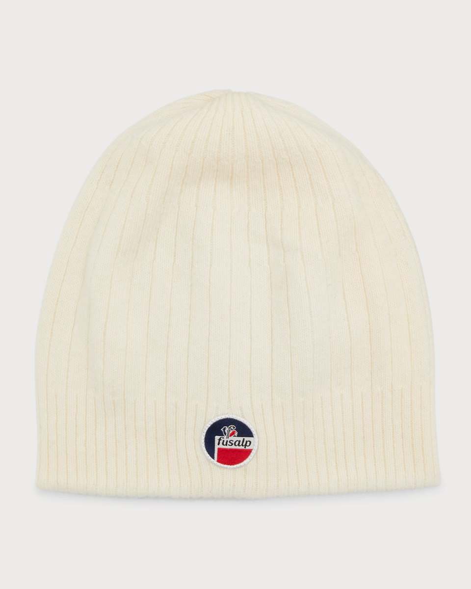 Cashmere Knit Beanie with Logo